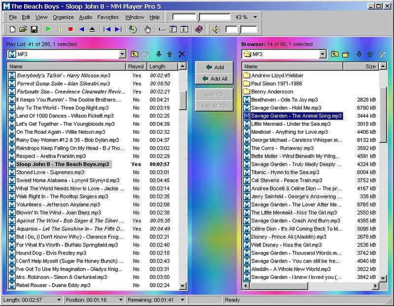 MM Player Screenshot